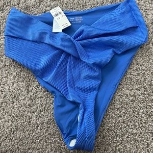 BRAND NEW with tags…Blue Aerie high cut cheeky swimsuit bottoms size medium